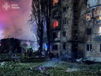 Атака рф на Киев. Фото - ГСЧС
