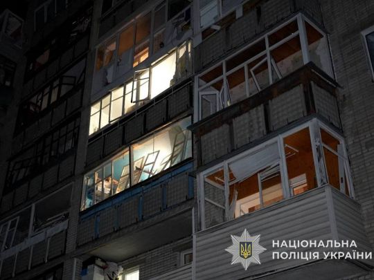 В Сумах пошкоджена житлова забудова. Фото Нацполіції