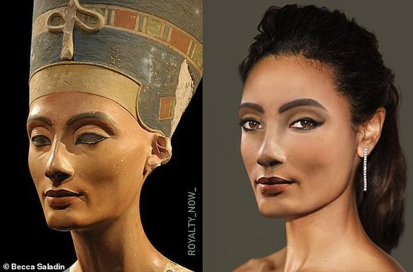 Нефертити - супруга египетского Эхнатона 