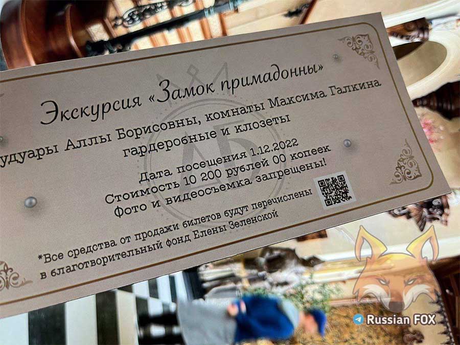 В рф пишуть, що Пугачова з Галкіним організували екскурсії в своєму палаці, а гроші за них підуть у фонд Зеленської (ФОТО) 1
