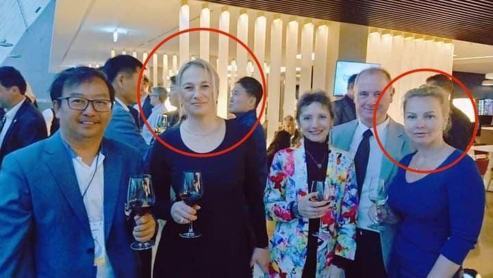 Дружина Станіслава Предко Ірина на вечірці з росіянкою Анною Аржановою