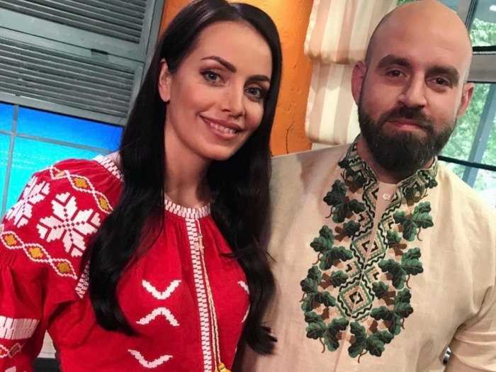 Юлія з колегою по програмі “Ранку у великому місту” Павлом Казаріним