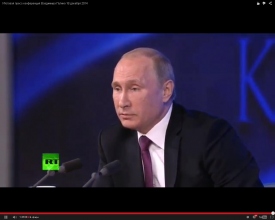 Путин, покашливая, рассказал об Украине, кризисе и холостяцкой жизни