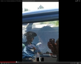 Скандал: начальник ГАИ Артемовска для проверки документов разбил стекло в автомобиле 