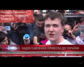 Как встречали Надежду Савченко в Киеве