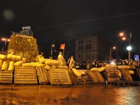 В Киеве состоялась историческая реконструкция боя за завод «Арсенал»