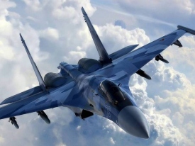 В США показали перехват российским Су-27 американского самолета-разведчика у берегов Крыма