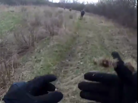 Украинский разведчик показал видео возвращения бойцов с боевого задания 