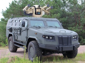 Украинский бронемобиль «Козак» оснастили новым ракетно-пулеметным модулем 