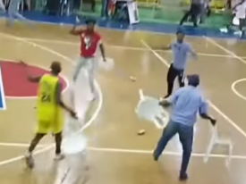 Баскетбольный матч в Доминикане закончился массовым побоищем 