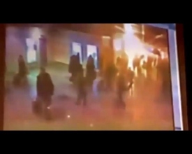 Теракт в «Домодедово»: момент взрыва 