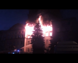 В Киеве горел Национальный аграрный университет. Предполагают поджог