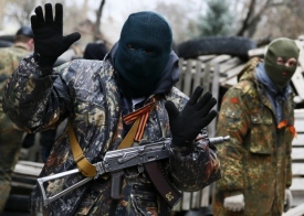 Жительницы Краматорска выгоняют сепаратистов из города